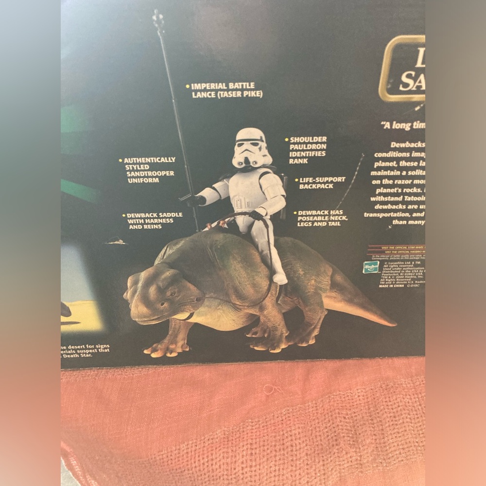 Star Wars Dewback & Sandtrooper Toy Set - Black, White, Brown - Picture 6 of 6